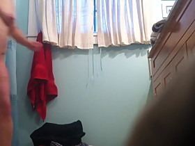 Hidden Cam Wife getting out of Shower