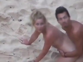 Husband films his naughty wife enjoying anal sex with stranger on the beach