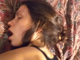 Cheating wife deepthroats cock then fucked rough