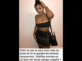 Slut cuckold ebony french wife captions