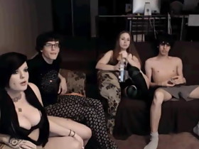 2 Bisexual Couples Cam Show