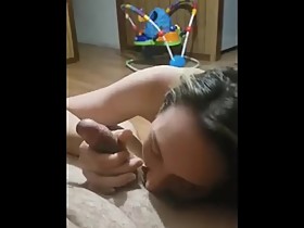 My cheating slut wife giving head to a stranger