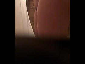 Voyeured wife in shower 38.  She has an incredible ass and body.  Please tell me your opinion of her.