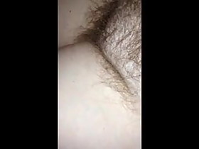 big tired hairy bush under the sheets