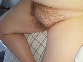wifes exposed resting hairy pussy early morning