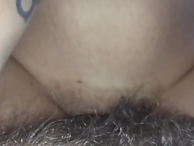 Curly hair big natural tits fucking my Wife pt1
